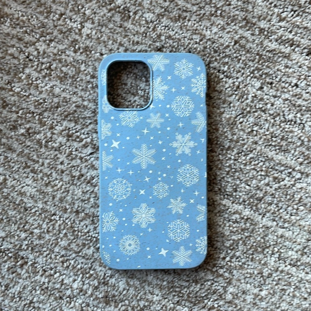 Pela iPhone 12 Pro Max Case - Blue Snowflakes